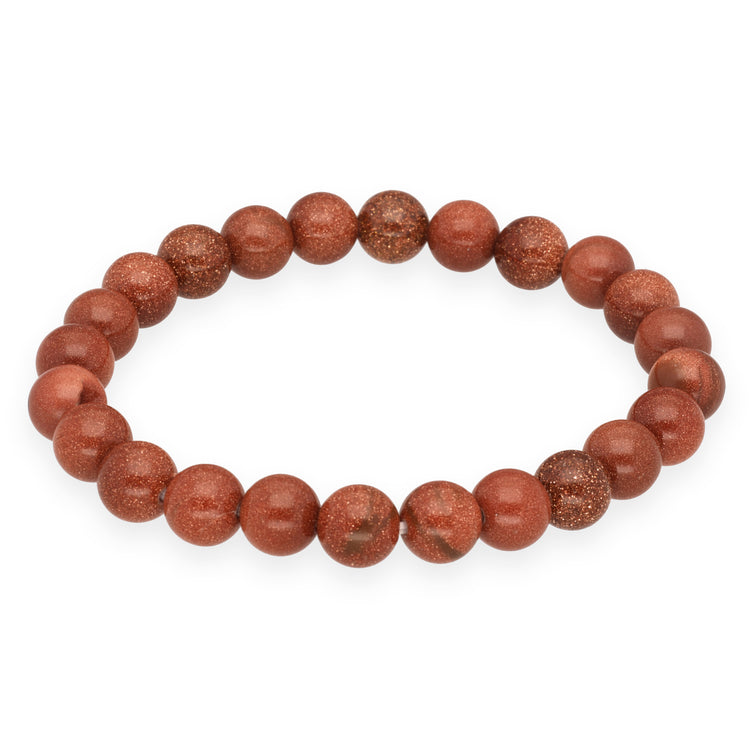 Goldfluss Kugelarmband | 8 mm