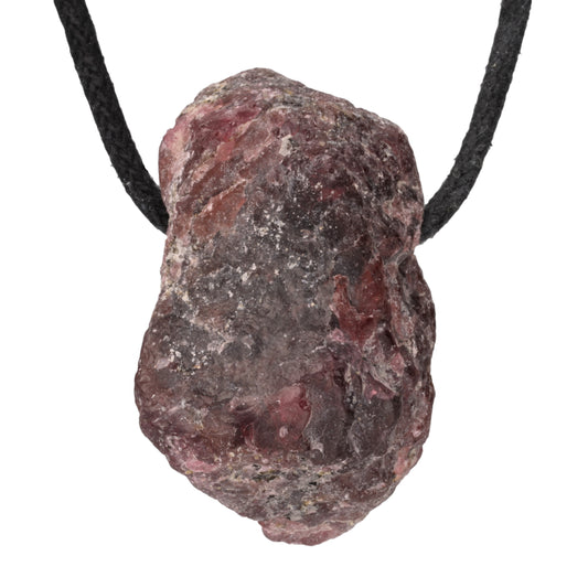 Garnet rough stone pendant