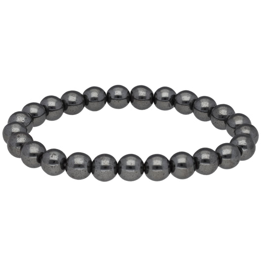 Hematite bead bracelet | 8 mm