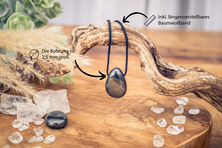 Hematite drop pendant