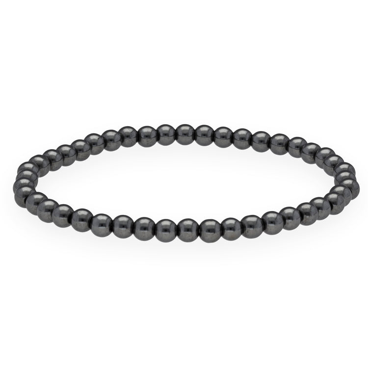 Hematite mini bead bracelet | 4 mm