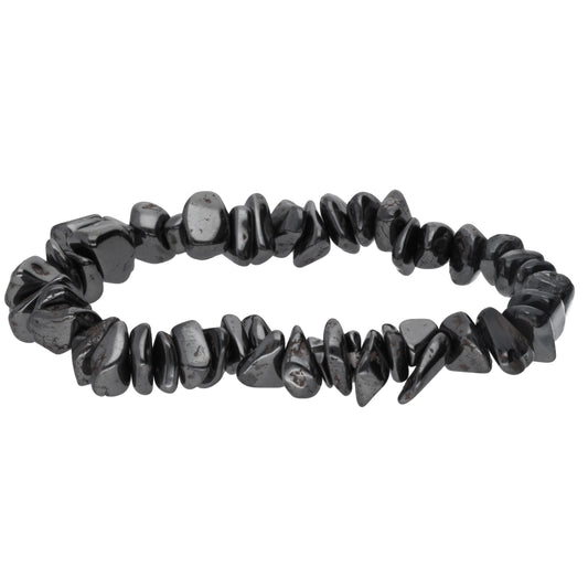 Hematite chip bracelet
