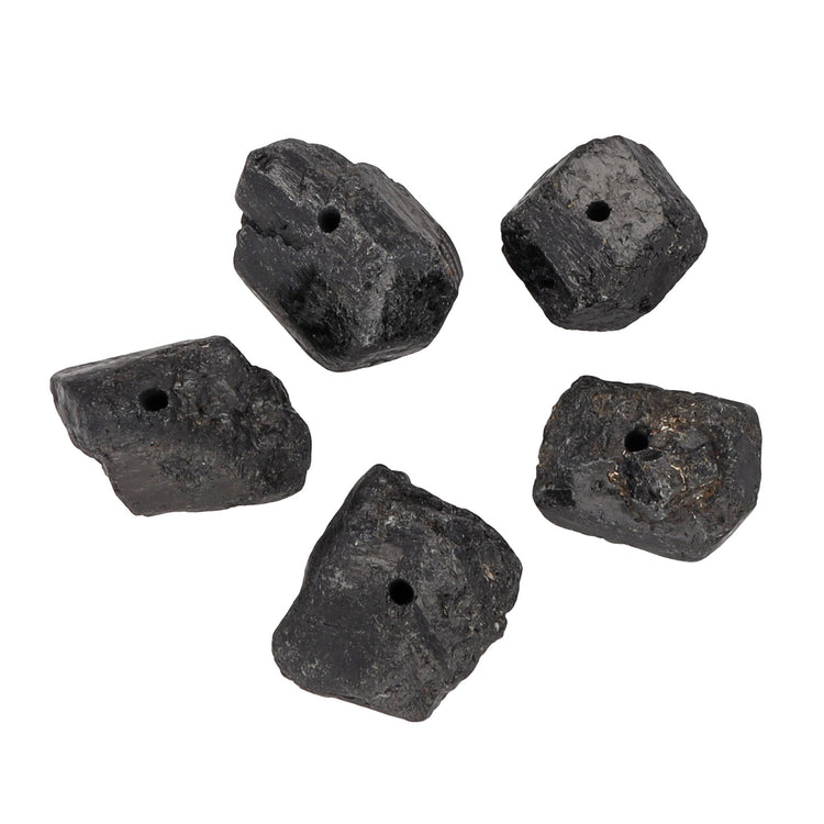 Tourmaline, black (Schorl) incense stick holder | Rough stone