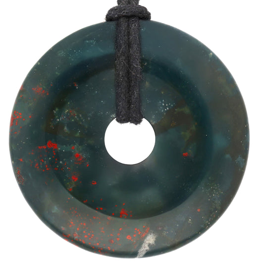 Heliotrope Donut | 40 mm pendant + cotton cord