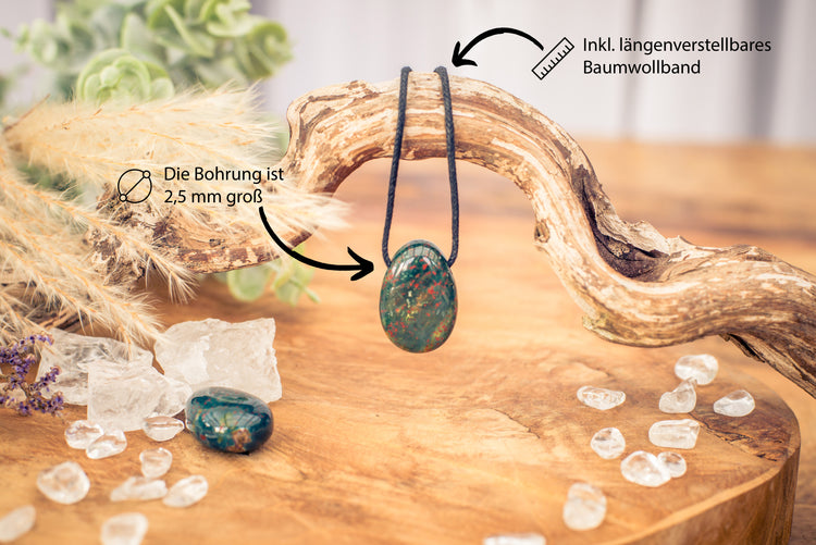 Heliotrope drop pendant