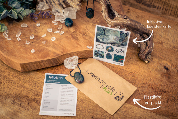 Heliotrope drop pendant