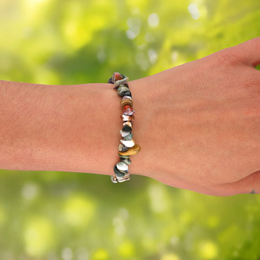Ocean Jasper Chip Bracelet