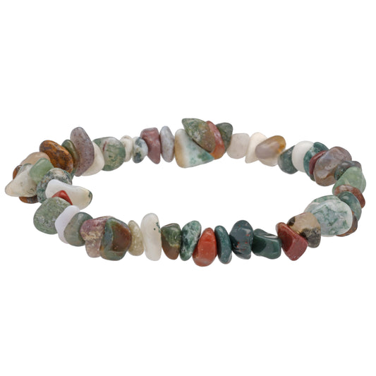 Heliotrope chip bracelet