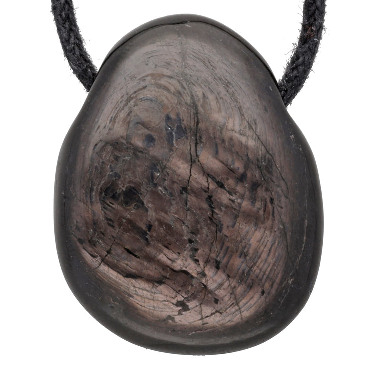 Hypersthene drop pendant