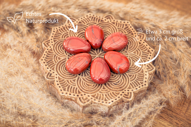 Jaspis, rot Tropfenanhänger