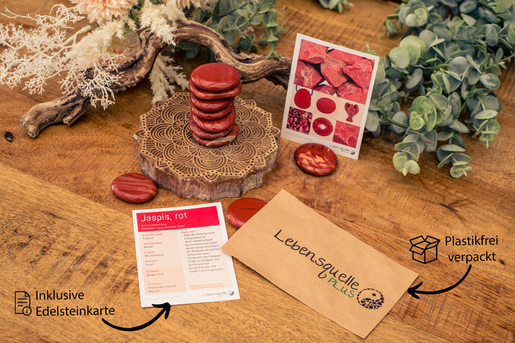 Jasper, red disc stone