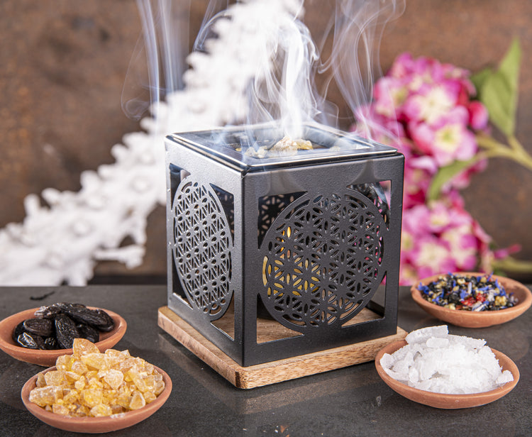 Metal incense burner