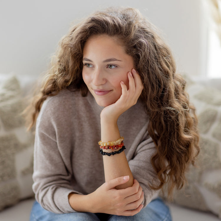 Citrine chip bracelet