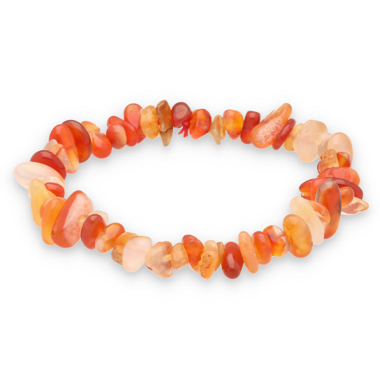 Carnelian chip bracelet