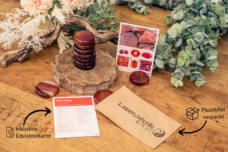 Carnelian disc stone