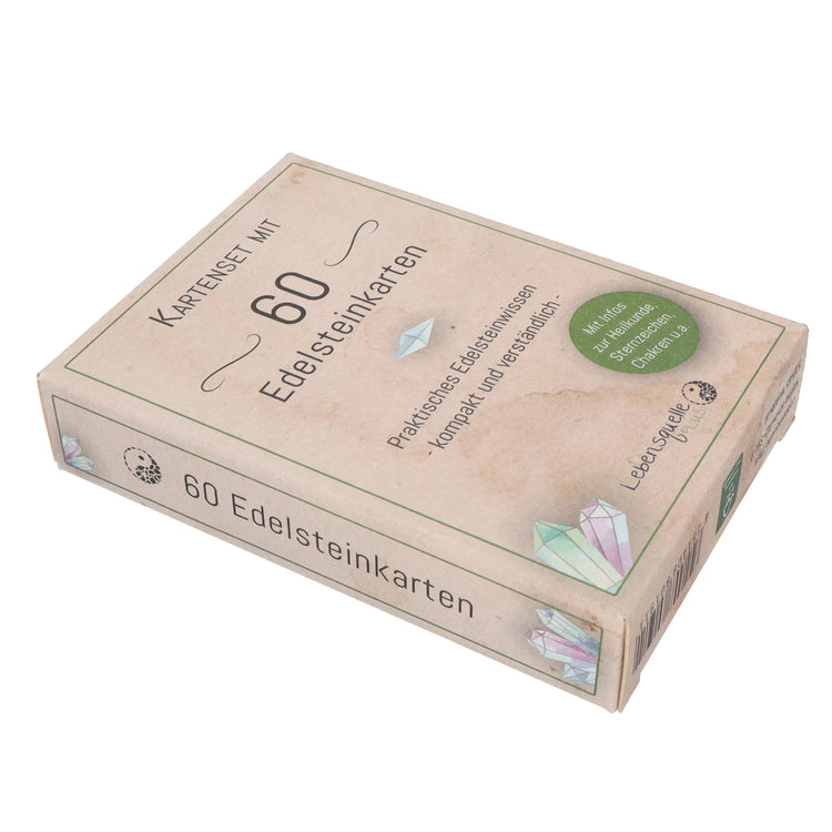 Gemstone Card Set | 60 + 2 informative cards on the most popular gemstones
