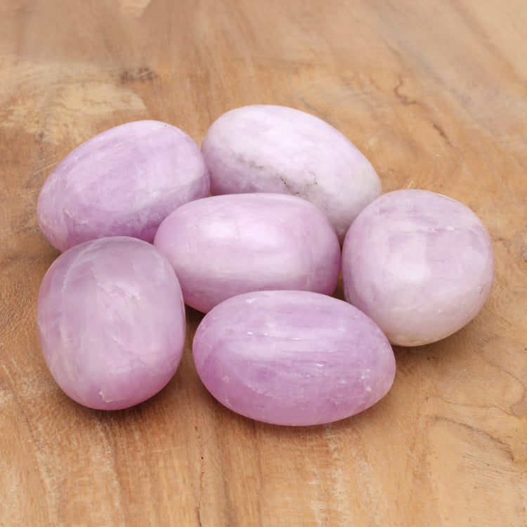 Kunzite tumbled stone
