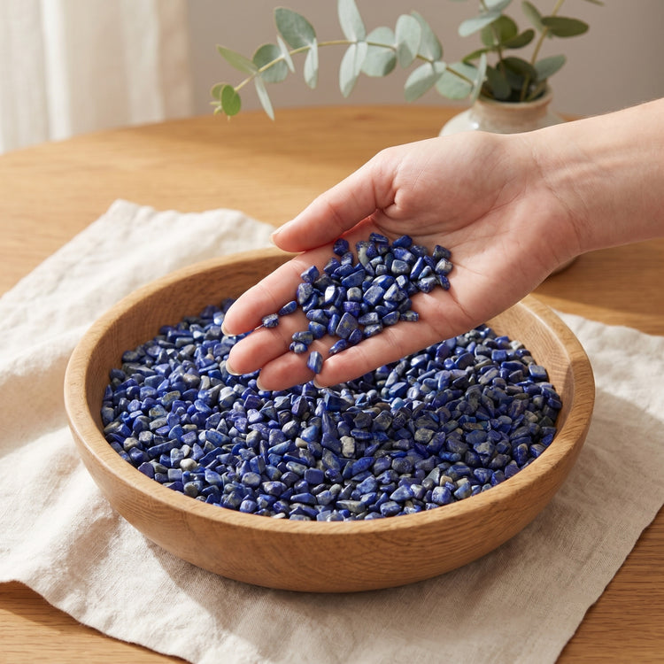 Lapislazuli Mini-Trommelsteine – lifestyle-anwendung