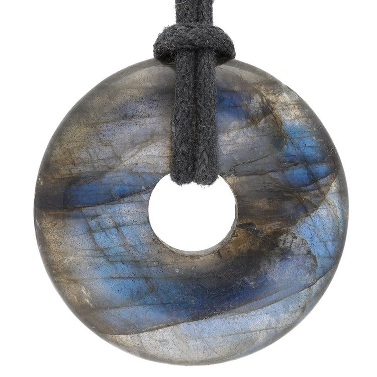 Labradorite Donut | 30mm pendant