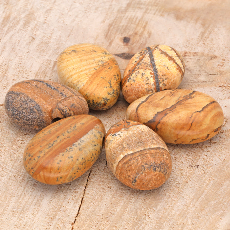 Landschaftsjaspis Tropfenanhänger