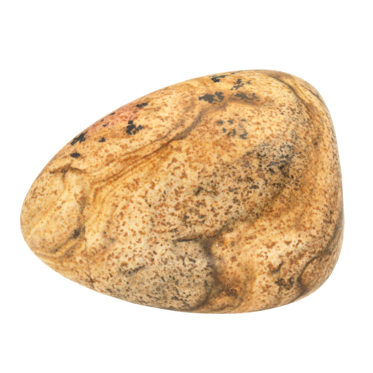 Landscape jasper tumbled stone