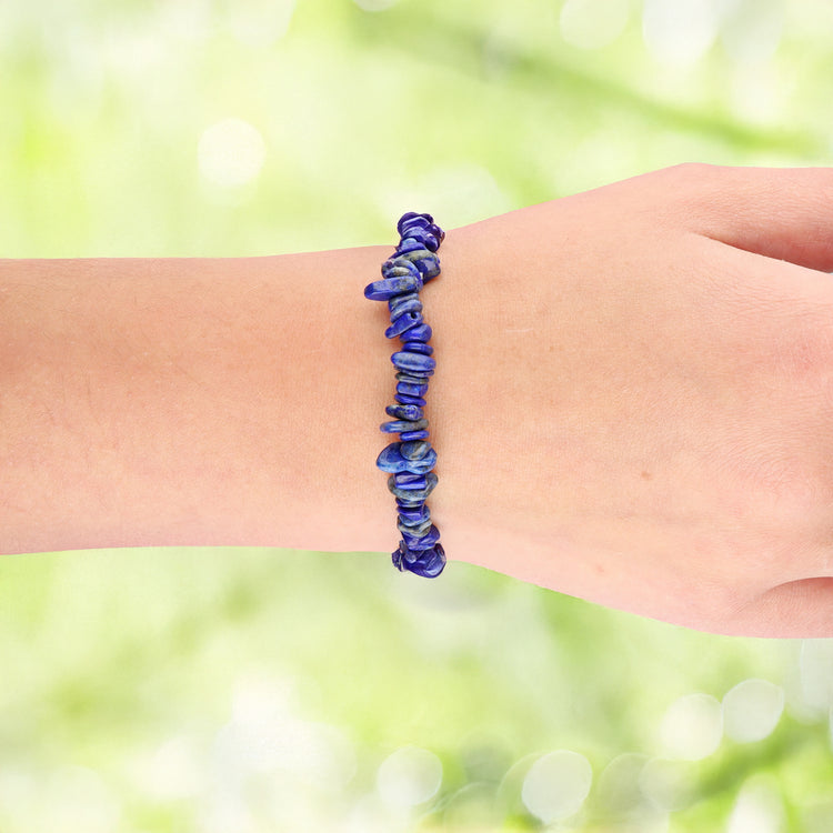 Lapis lazuli chip bracelet