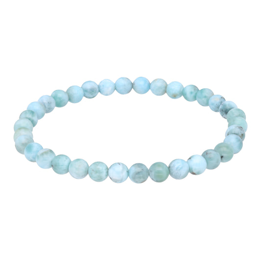 Larimar bead bracelet | 6mm