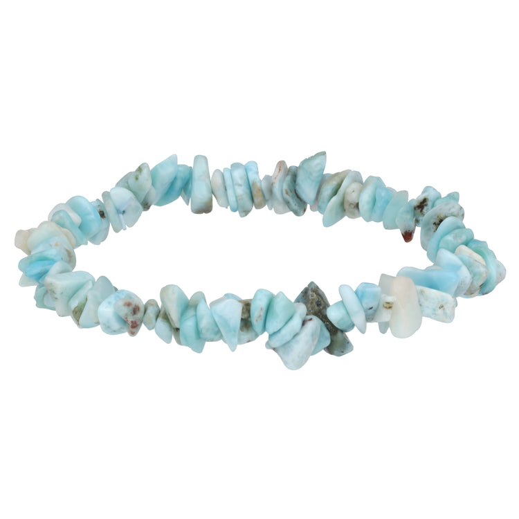Larimar chip bracelet