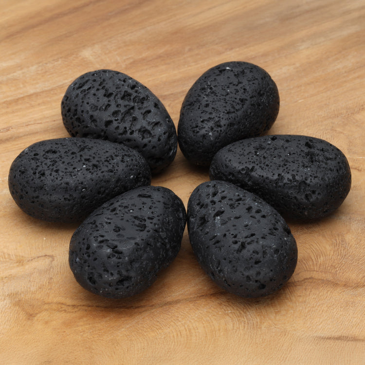 Lava stone drop pendant