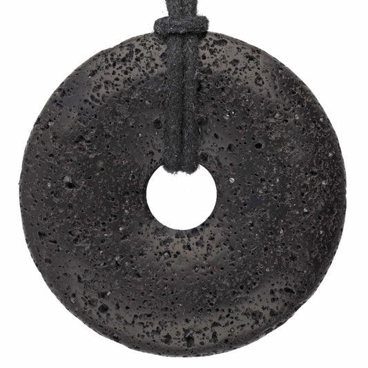 Lava Donut | 40 mm pendant + cotton cord