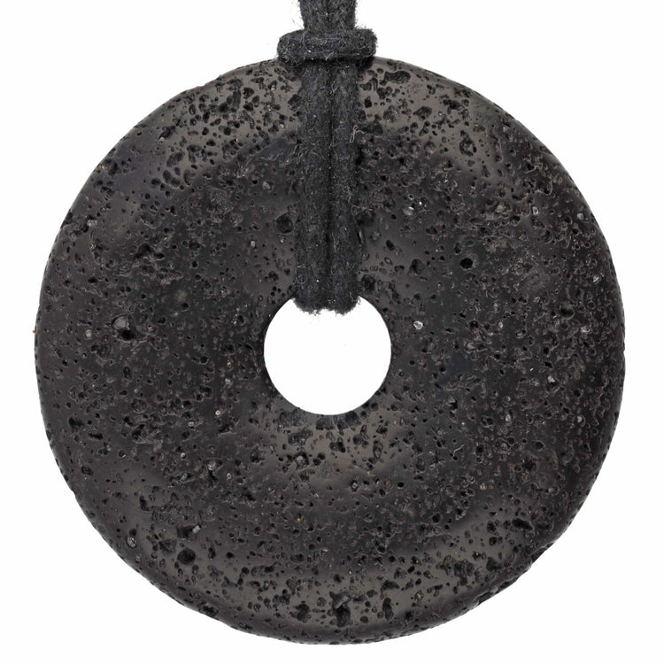 Lava Donut | 40 mm pendant + cotton cord