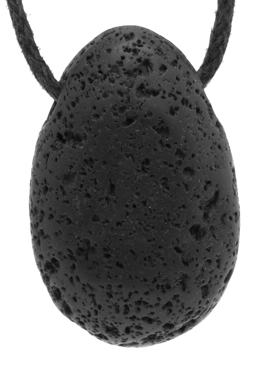 Lava stone drop pendant