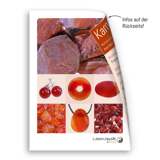 Carnelian | Double point, set | silver-colored eyelet