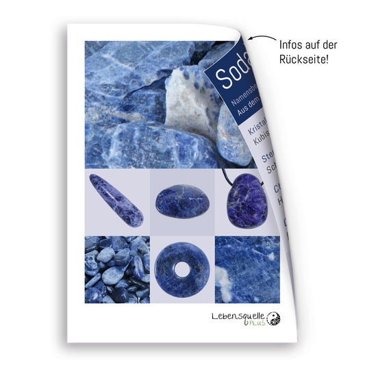 Sodalite | Double point, set | Silver-colored eyelet