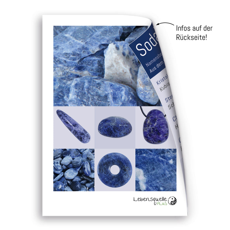 Sodalite | Double point, set | Silver-colored eyelet