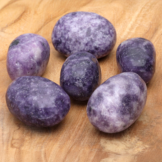 Lepidolite tumbled stone