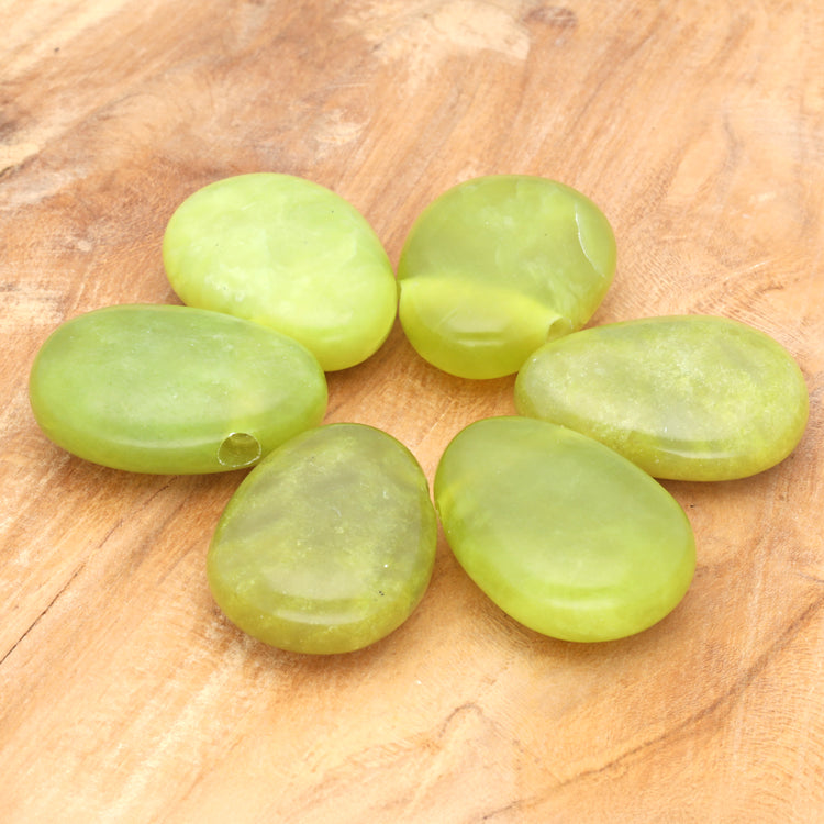 Lizardite drop pendant