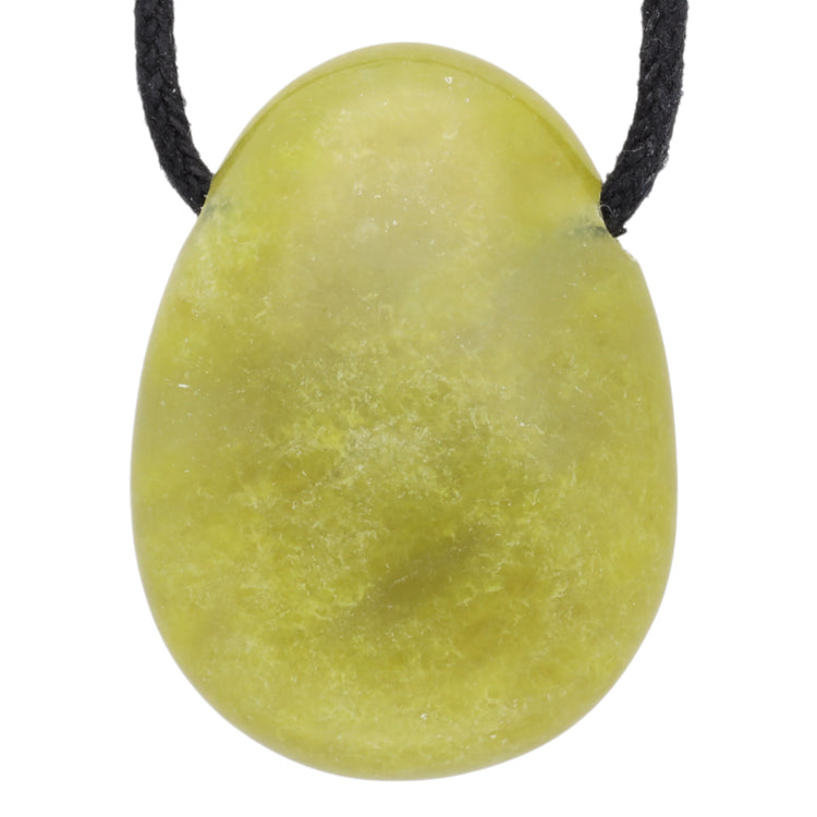 Lizardite drop pendant