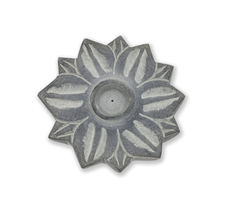 Lotus flower incense stick and cone holder