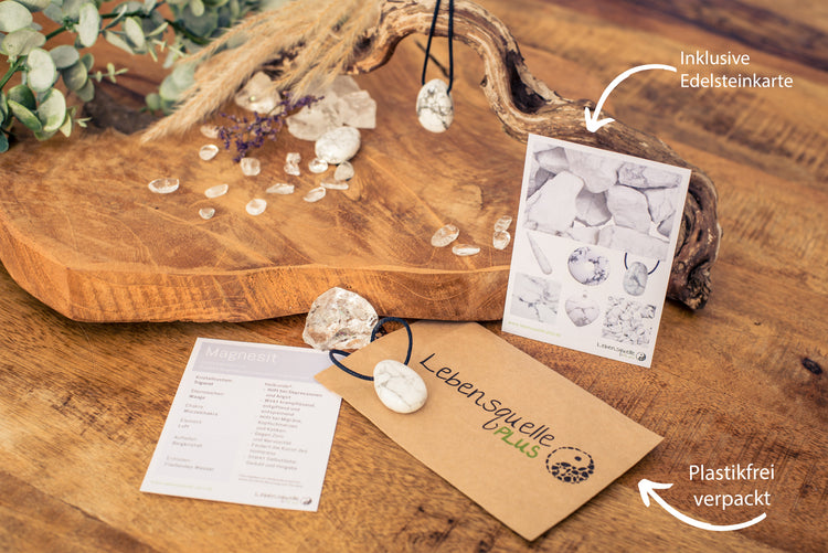 Magnesite drop pendant