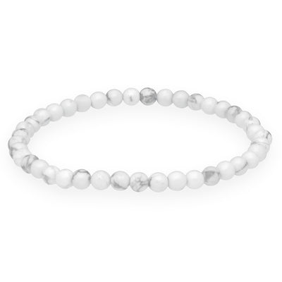 Magnesite Mini Bead Bracelet | 4 mm