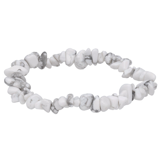 Magnesite chip bracelet