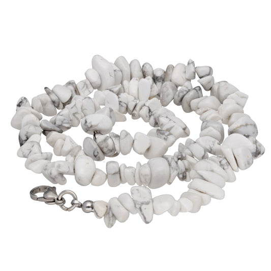 Magnesite chip necklace | 45 cm + clasp