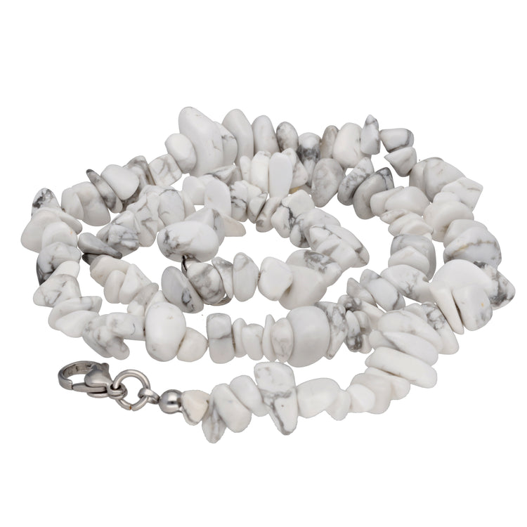 Magnesite chip necklace | 45 cm + clasp