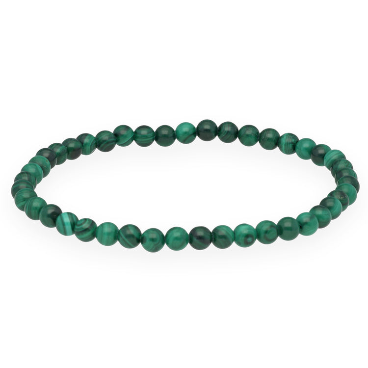 Malachite mini bead bracelet | 4 mm