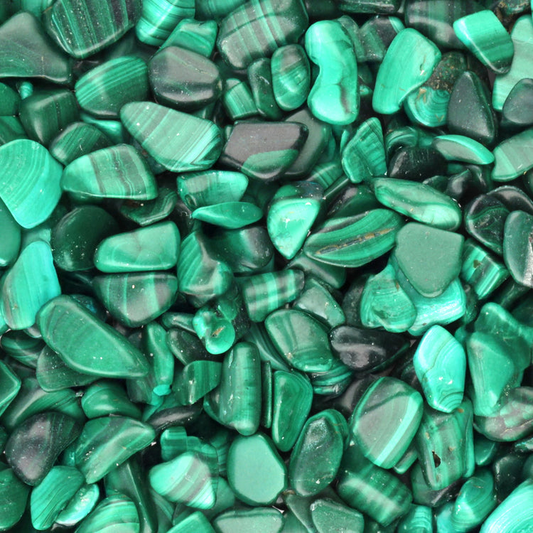 Malachite mini tumbled stones