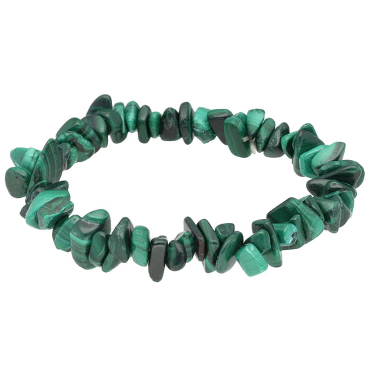 Malachite chip bracelet