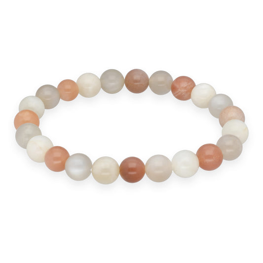 Moonstone bead bracelet | 8 mm