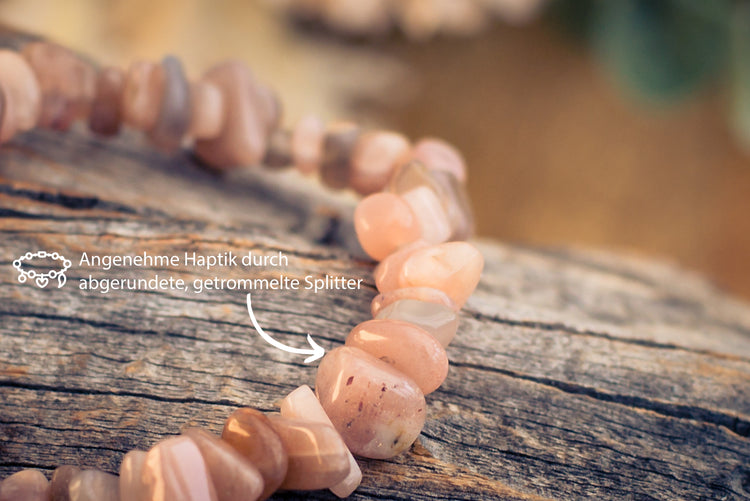 Moonstone chip bracelet