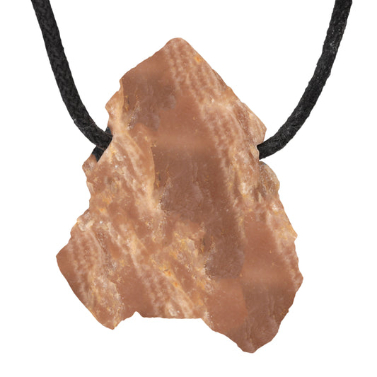 Moonstone rough stone pendant